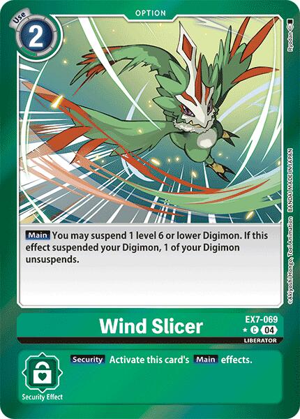 Wind Slicer [EX7-069] (Foil) [Digimon LIBERATOR] | Mindsight Gaming