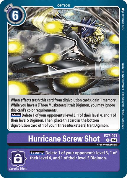 Hurricane Screw Shot [EX7-071] [Digimon LIBERATOR] | Mindsight Gaming