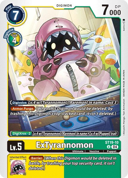 ExTyrannomon [ST19-10] [Starter Deck: Fable Waltz] | Mindsight Gaming