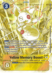 Yellow Memory Boost! [P-037] (Starter Deck 19 Exclusive) [Starter Deck: Fable Waltz Promos] | Mindsight Gaming