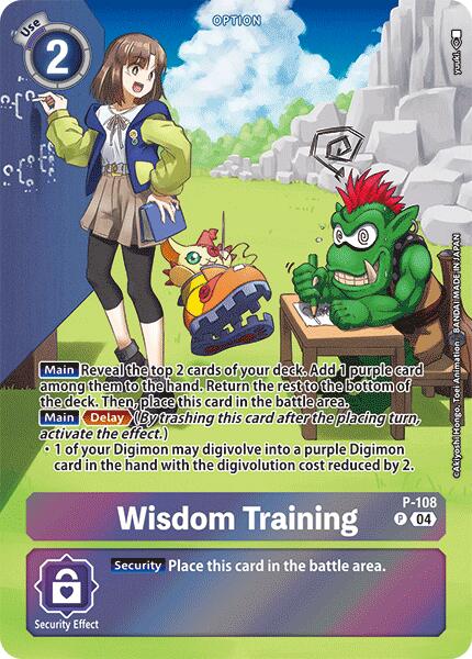 Wisdom Training [P-108] (Starter Deck 19 Exclusive) [Starter Deck: Fable Waltz Promos] | Mindsight Gaming