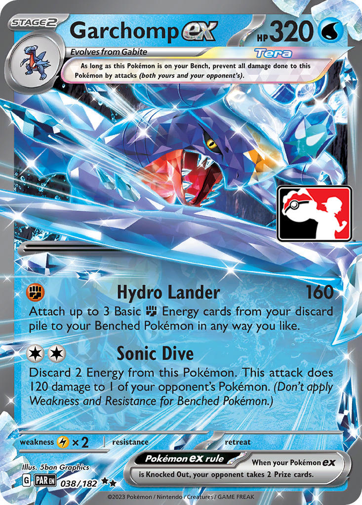 Garchomp ex (038/182) [Prize Pack Series Five] | Mindsight Gaming