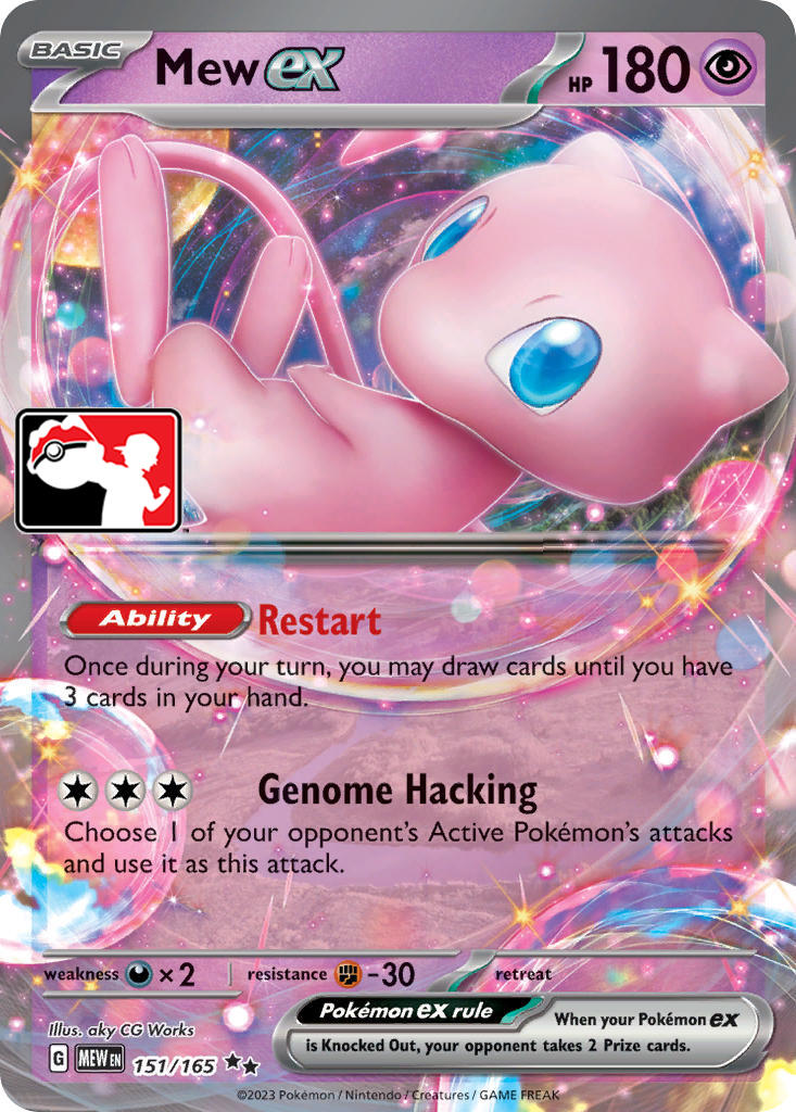 Mew ex (151/165) [Prize Pack Series Five] | Mindsight Gaming