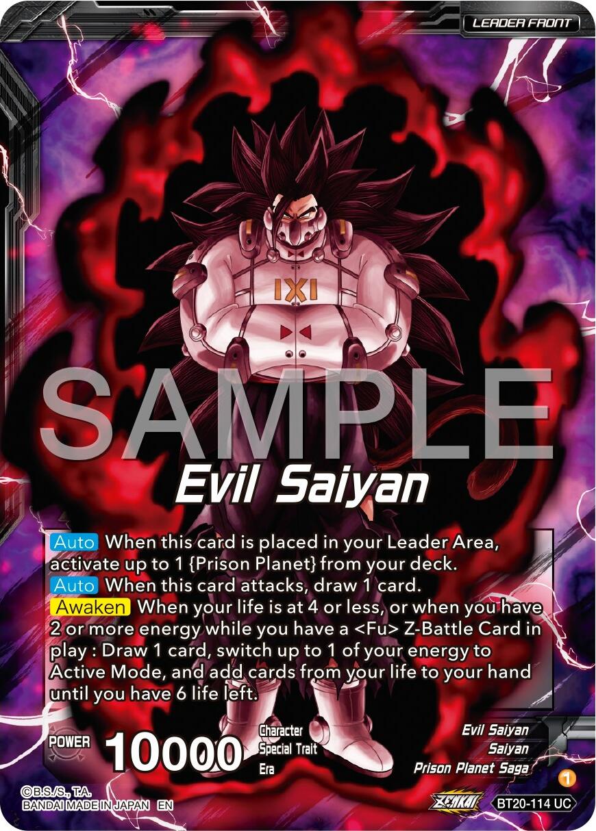 Evil Saiyan // Cumber, Maddening Force (BT20-114) [Premium 7th Anniversary Box 2024] | Mindsight Gaming