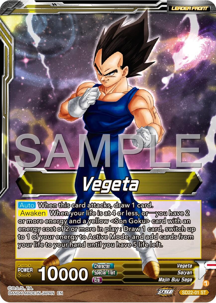 Vegeta // SS Vegeta, Fighting Instincts (SD22-01) [Premium 7th Anniversary Box 2024] | Mindsight Gaming