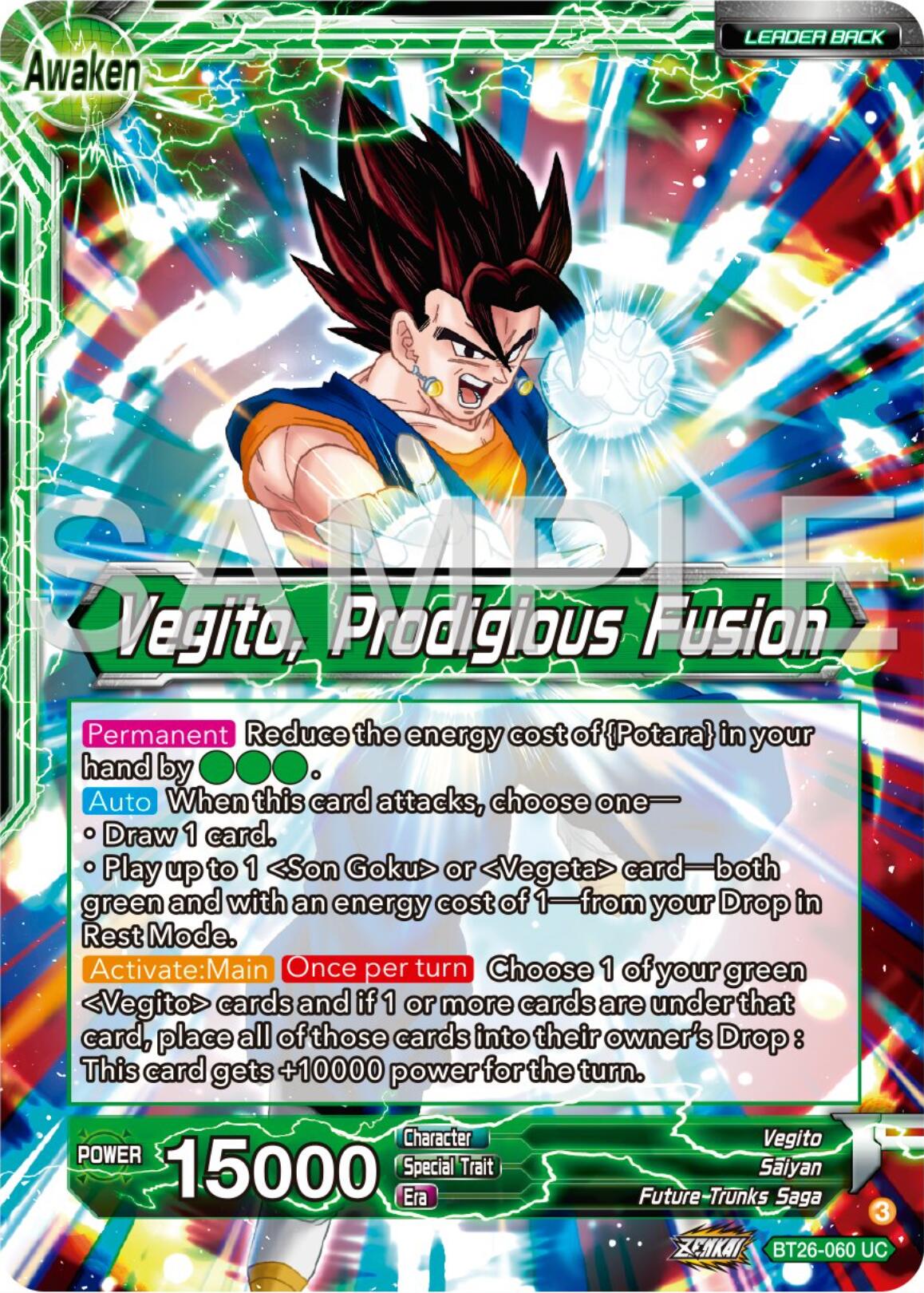 Son Goku & Vegeta // Vegito, Prodigious Fusion (BT26-060) [Ultimate Advent] | Mindsight Gaming