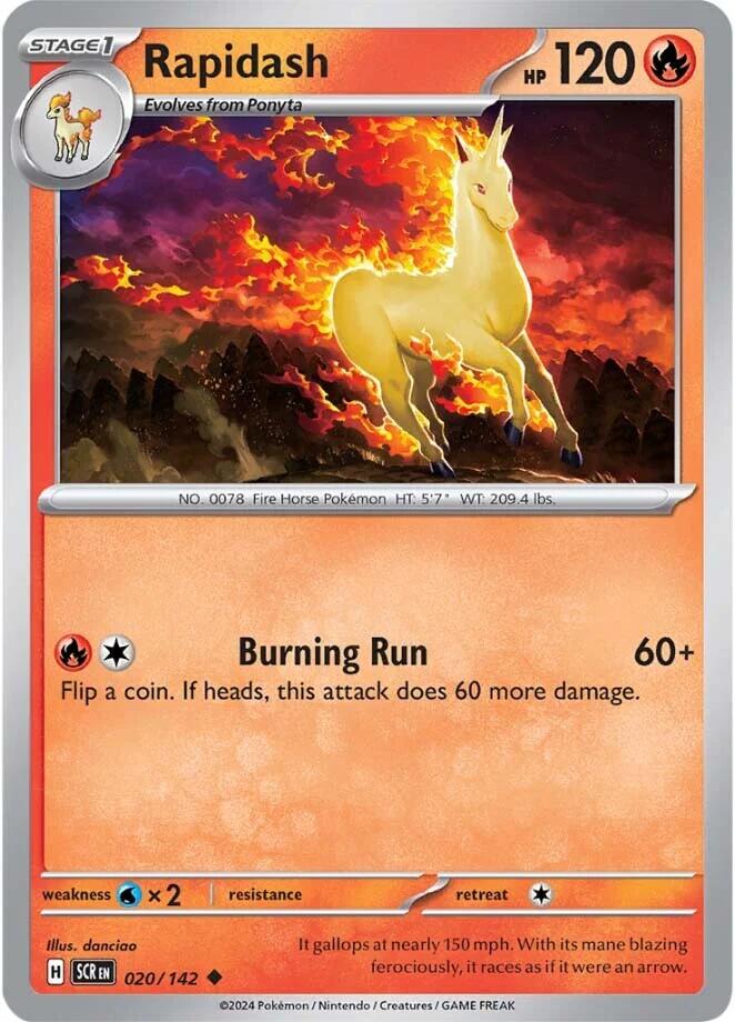 Rapidash (020/142) [Scarlet & Violet: Stellar Crown] | Mindsight Gaming