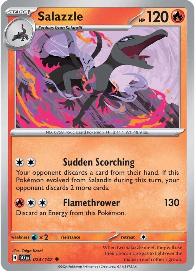 Salazzle (024/142) [Scarlet & Violet: Stellar Crown] | Mindsight Gaming