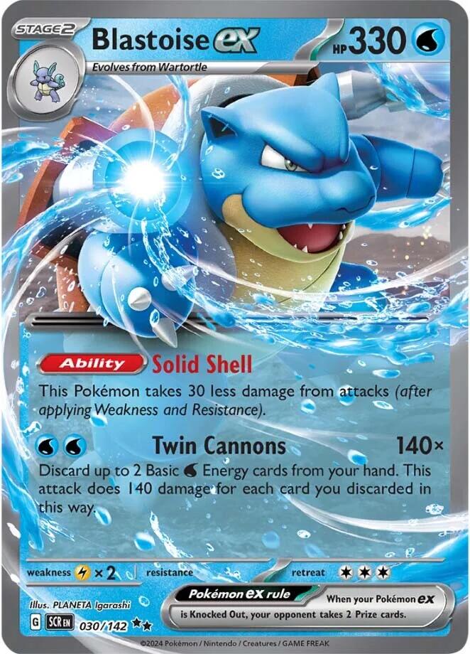 Blastoise ex (030/142) [Scarlet & Violet: Stellar Crown] | Mindsight Gaming