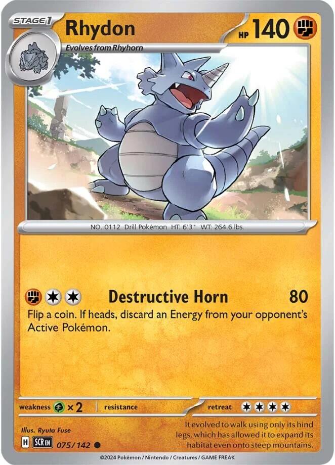 Rhydon (075/142) [Scarlet & Violet: Stellar Crown] | Mindsight Gaming