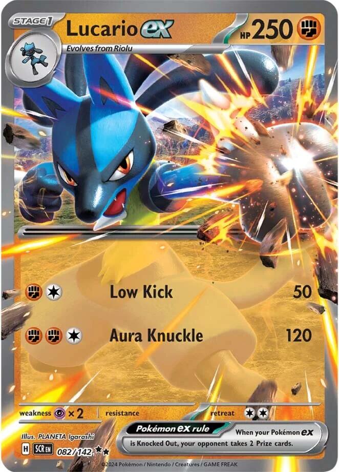 Lucario ex (082/142) [Scarlet & Violet: Stellar Crown] | Mindsight Gaming