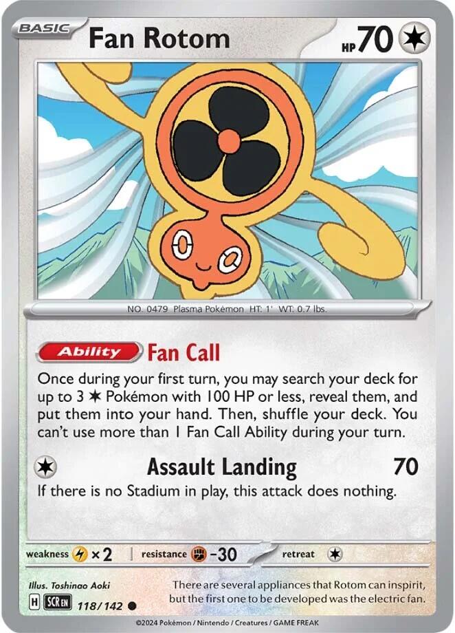 Fan Rotom (118/142) [Scarlet & Violet: Stellar Crown] | Mindsight Gaming