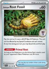 Antique Root Fossil (130/142) [Scarlet & Violet: Stellar Crown] | Mindsight Gaming