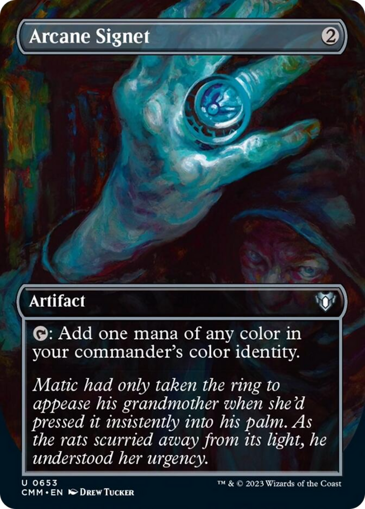 Arcane Signet (Borderless Alternate Art) [Commander Masters] | Mindsight Gaming