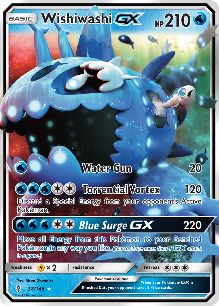 Wishiwashi GX (38/145) [Sun & Moon: Guardians Rising] | Mindsight Gaming