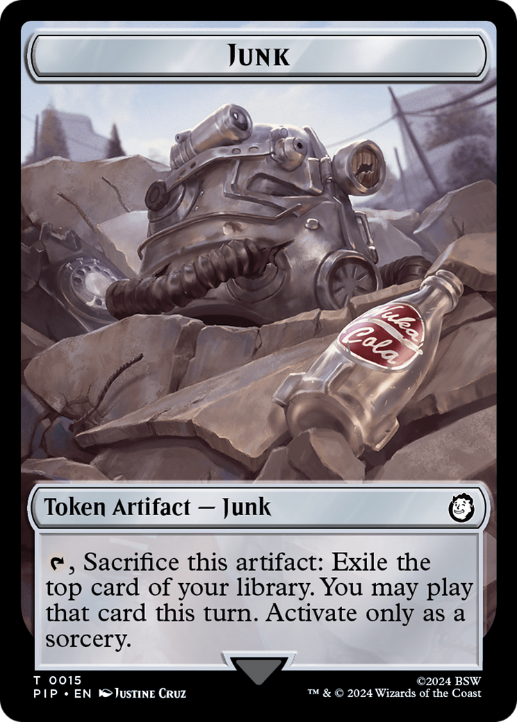 Junk // Copy Double-Sided Token [Fallout Tokens] | Mindsight Gaming