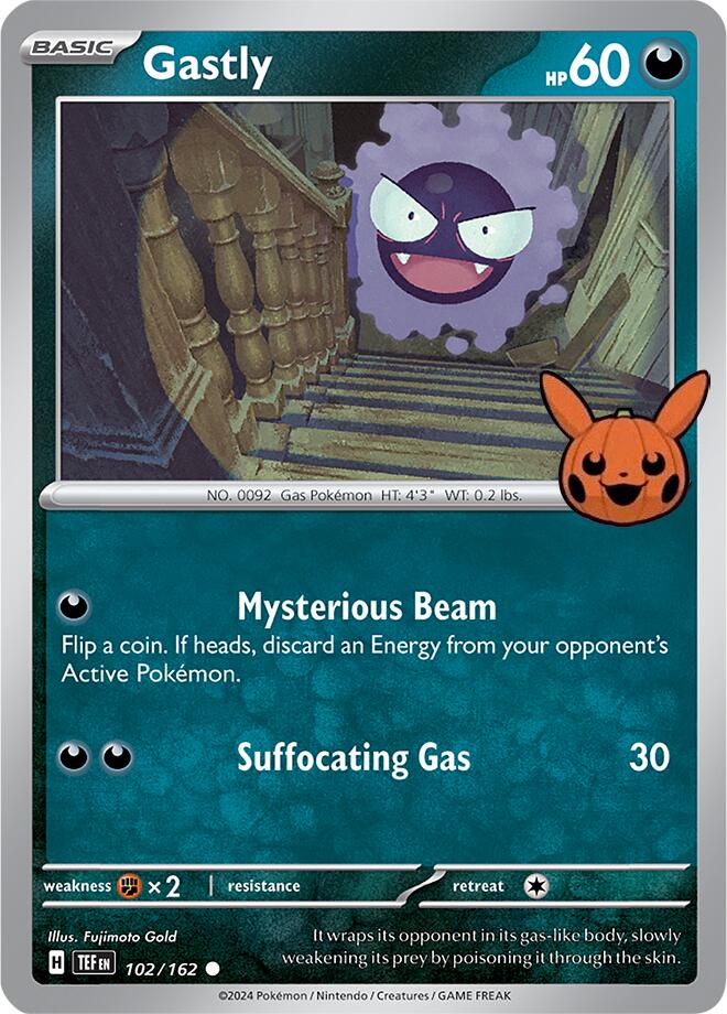 Gastly (102/162) [Trick or Trade 2024] | Mindsight Gaming