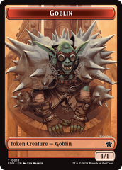 Goblin // Treasure Double-Sided Token [Foundations Tokens] | Mindsight Gaming