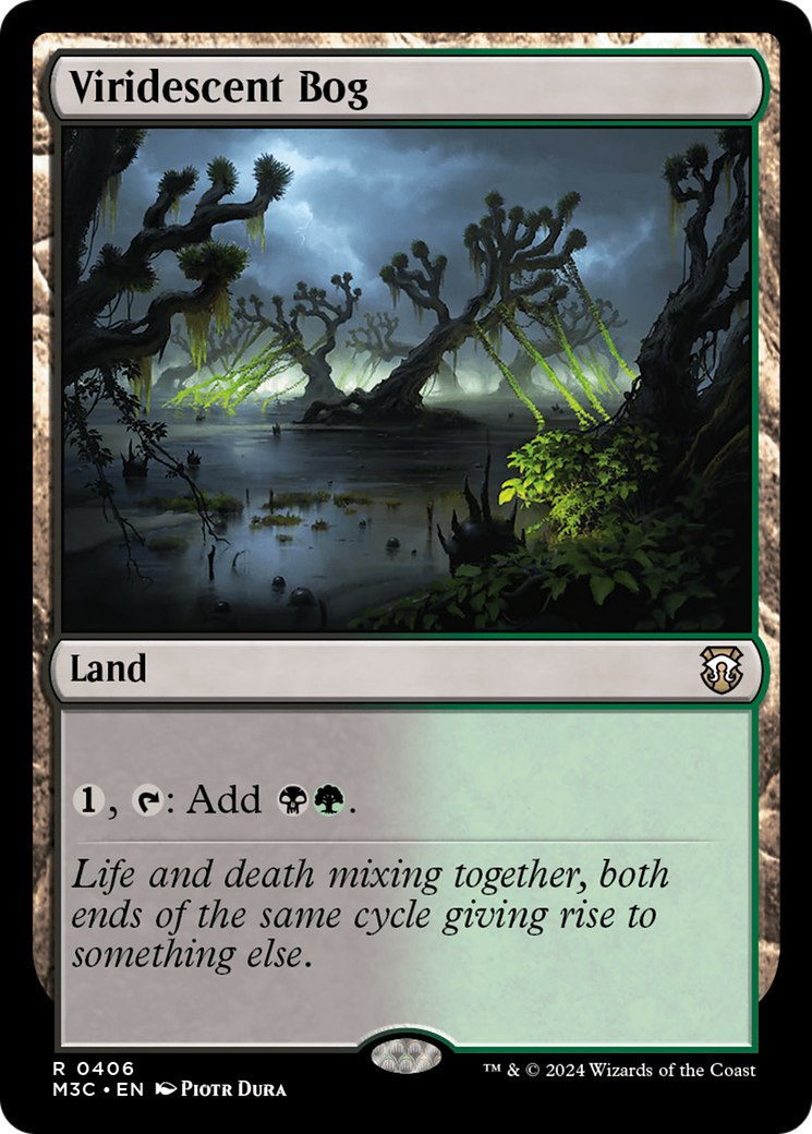 Viridescent Bog (Ripple Foil) [Modern Horizons 3 Commander] | Mindsight Gaming