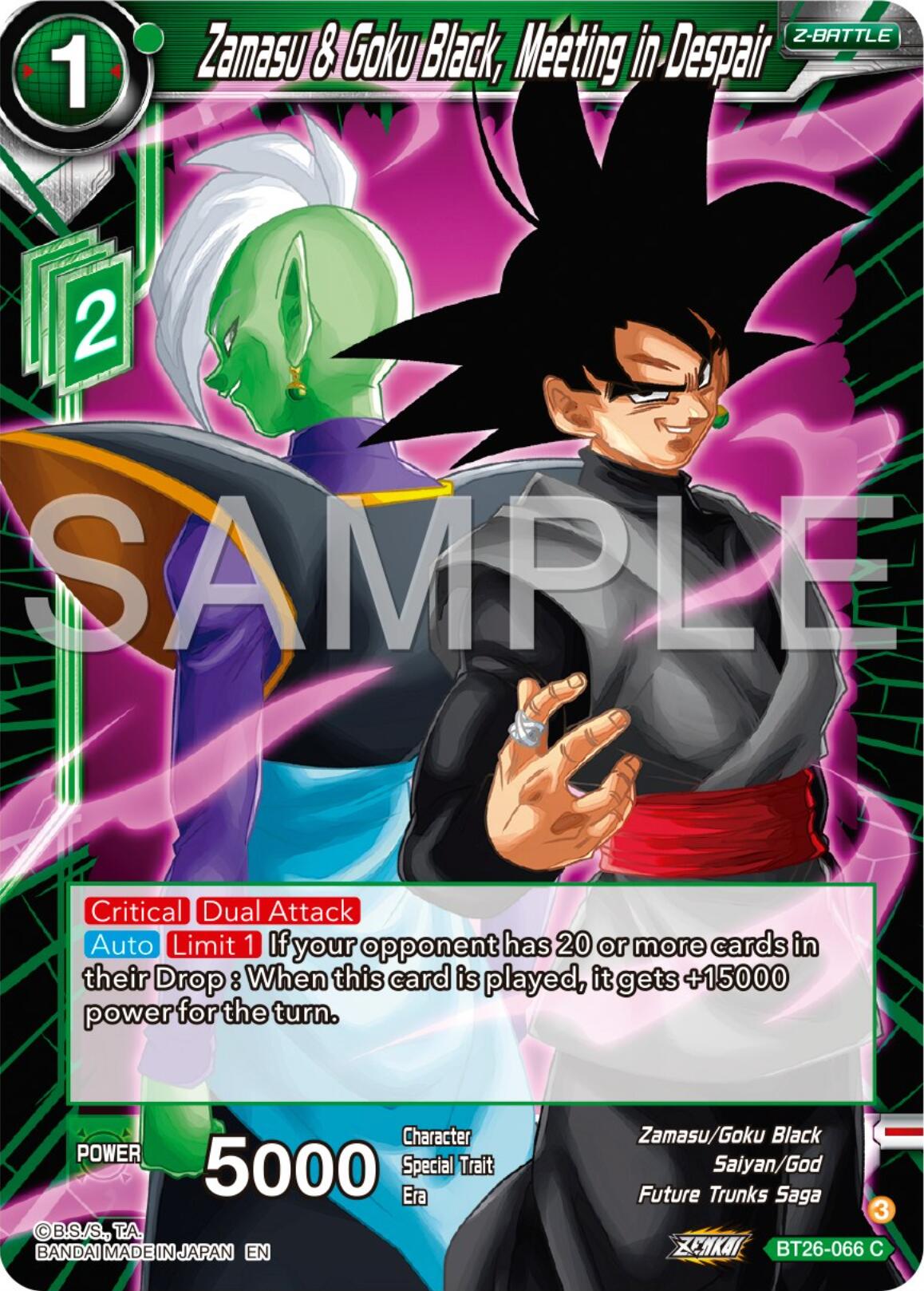 Zamasu & Goku Black, Meeting in Despair (BT26-066) [Ultimate Advent] | Mindsight Gaming