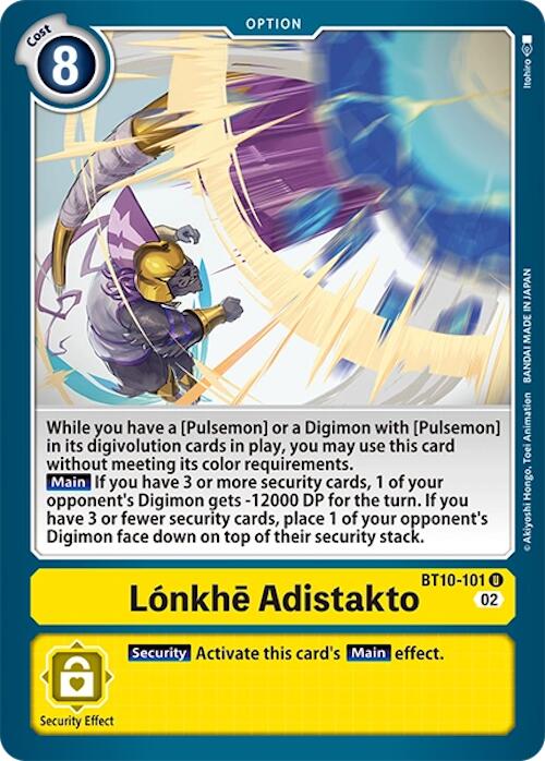 Lonkhe Adistakto [BT10-101] [Xros Encounter] | Mindsight Gaming