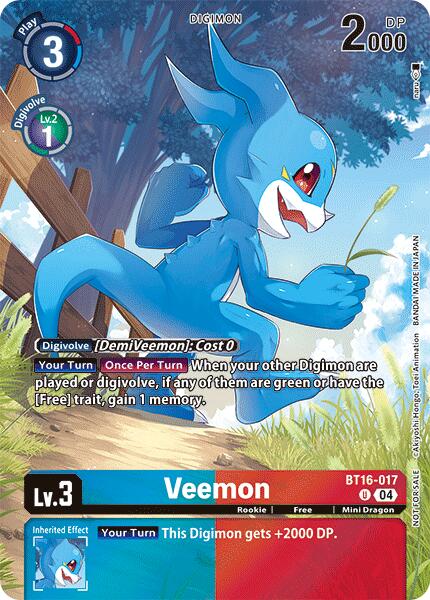 Veemon [BT16-017] (Legend Pack 2024) [Beginning Observer] | Mindsight Gaming