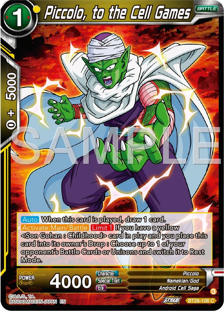 Piccolo, to the Cell Games (BT26-106) [Ultimate Advent] | Mindsight Gaming