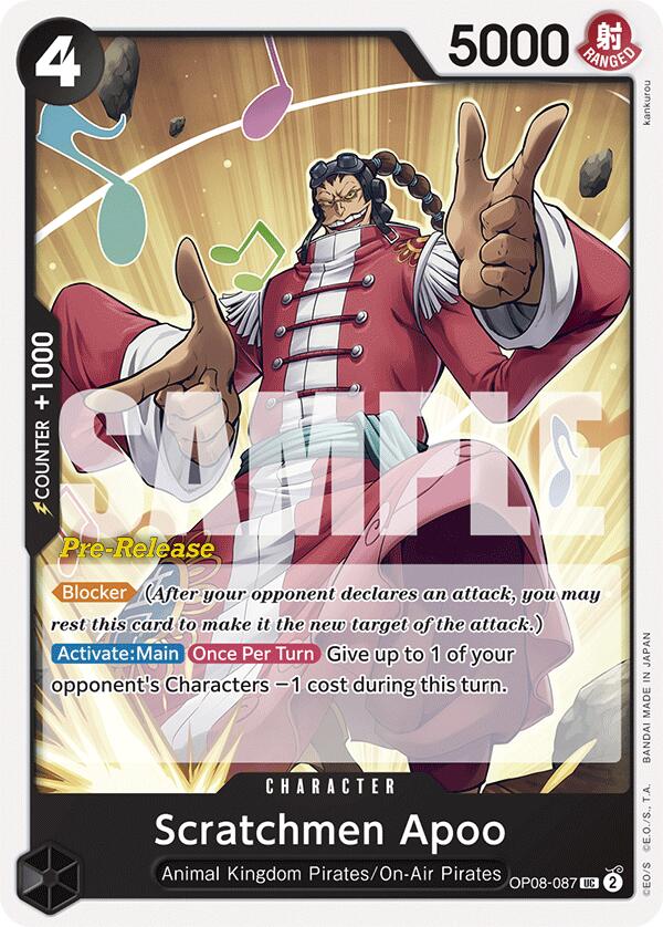 Scratchmen Apoo [Two Legends Pre-Release Cards] | Mindsight Gaming