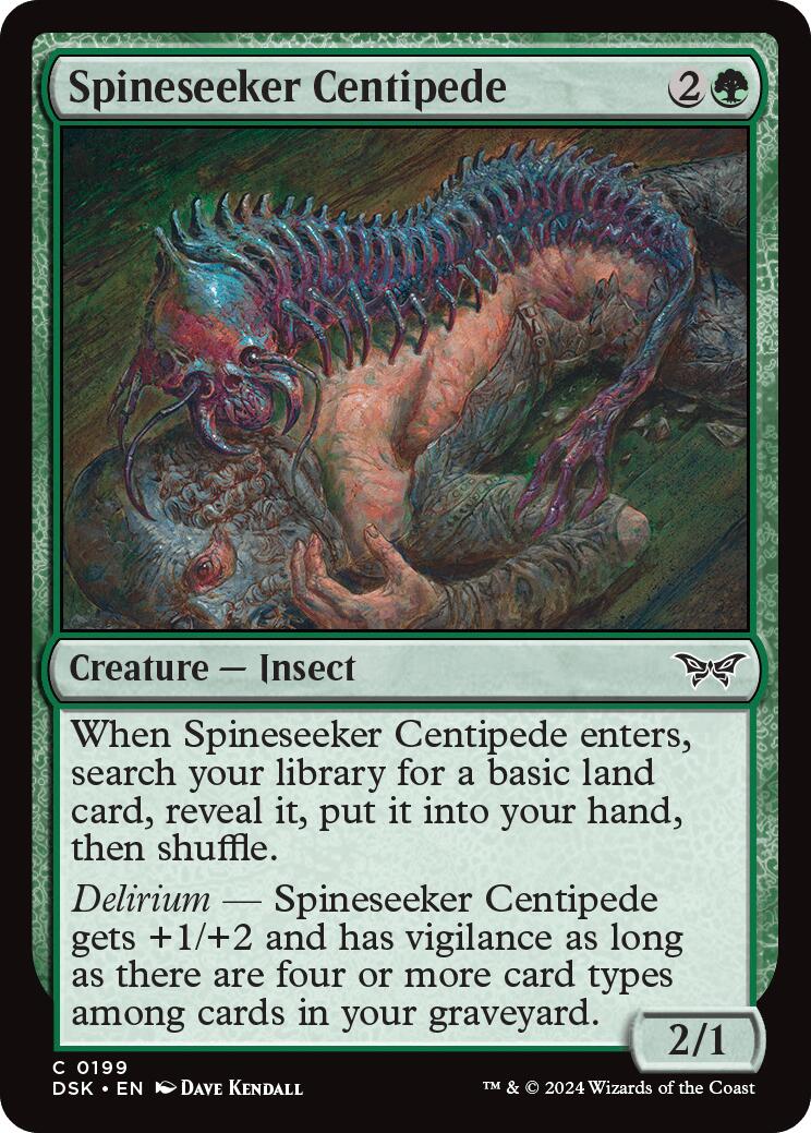 Spineseeker Centipede [Duskmourn: House of Horror] | Mindsight Gaming