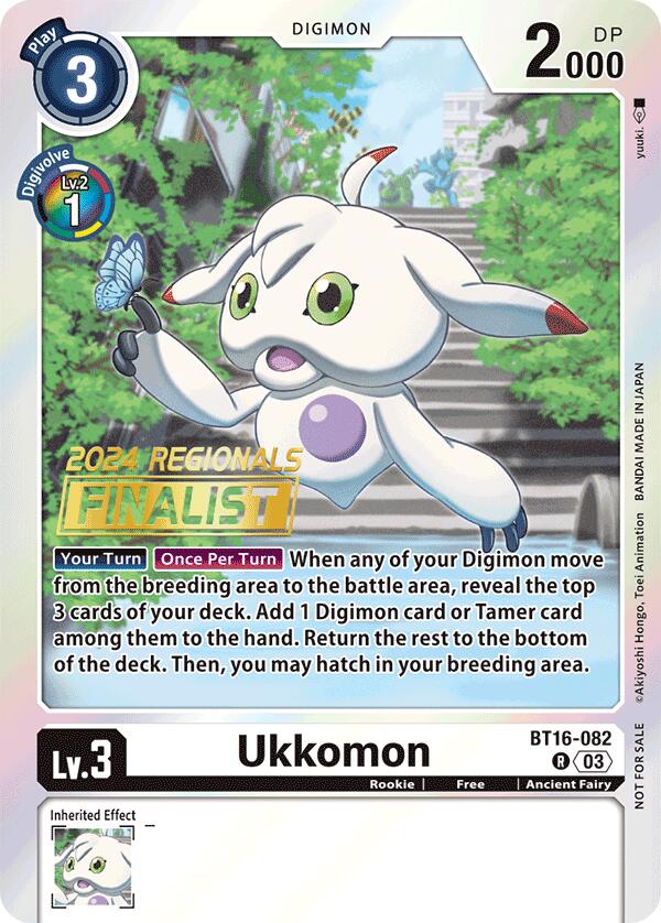 Ukkomon [BT16-082] (2024 Regionals Finalist) [Beginning Observer] | Mindsight Gaming