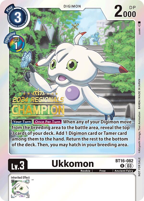 Ukkomon [BT16-082] (2024 Regionals Champion) [Beginning Observer] | Mindsight Gaming