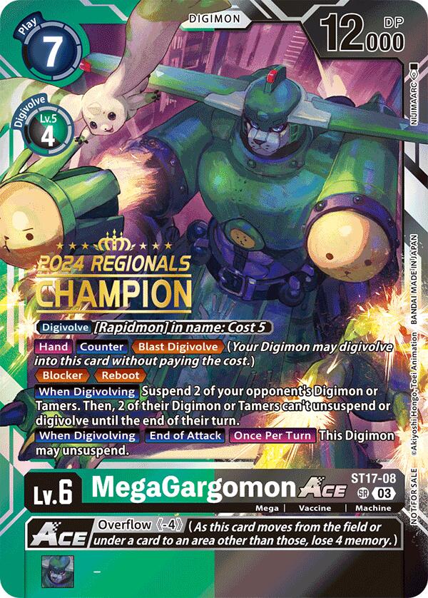 MegaGargomon ACE [ST17-08] (2024 Regionals Champion) [Starter Deck: Double Typhoon Advanced Deck Set] | Mindsight Gaming