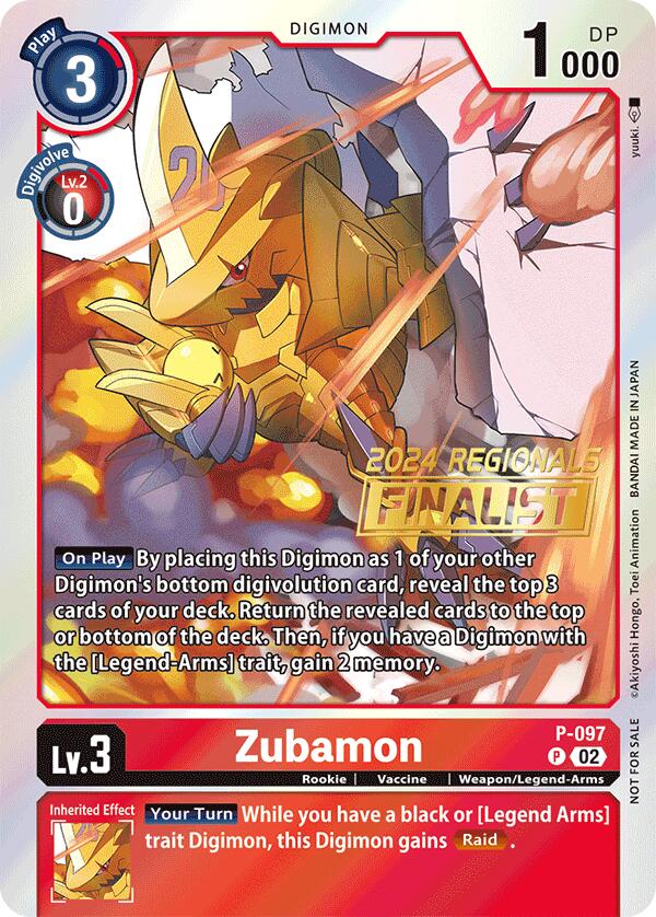 Zubamon [P-097] - P-097 (2024 Regionals Finalist) [Promotional Cards] | Mindsight Gaming