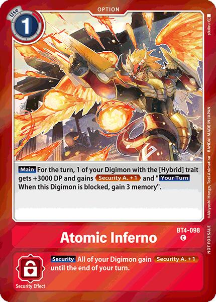 Atomic Inferno [BT4-098] (Event Pack 7) [Great Legend] | Mindsight Gaming