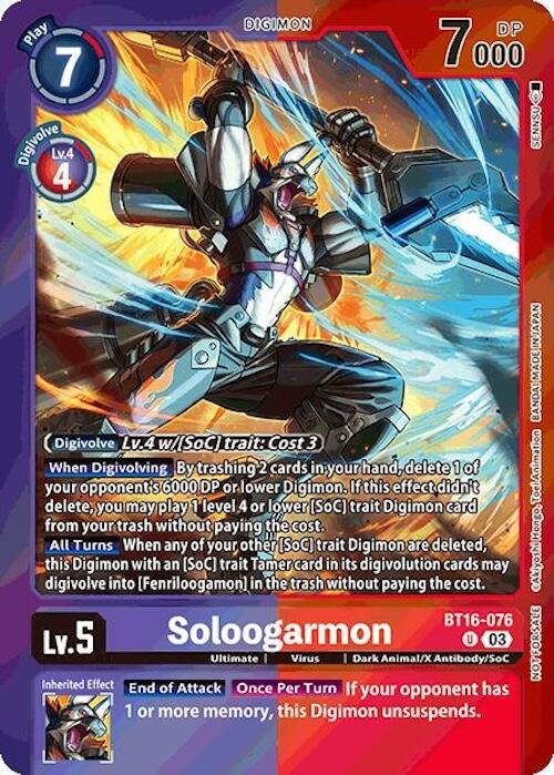 Soloogarmon [BT16-076] (Event Pack 7) [Beginning Observer] | Mindsight Gaming