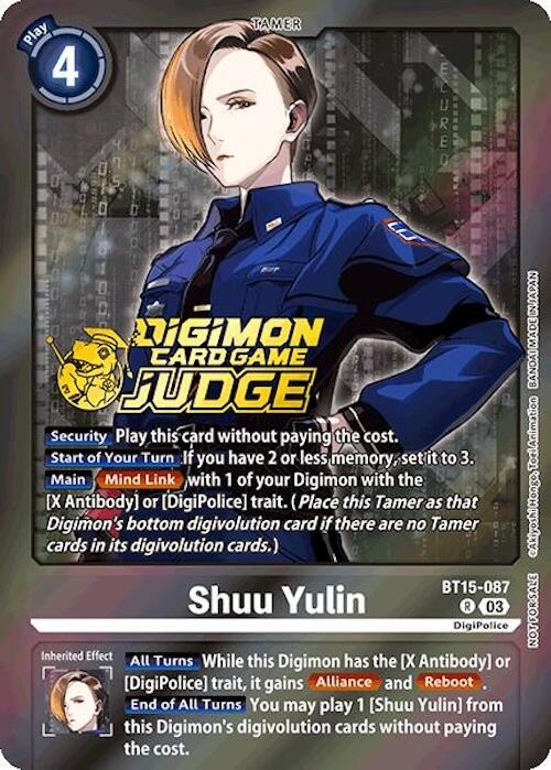 Shuu Yulin [BT15-087] (Judge Pack 6) [Exceed Apocalypse] | Mindsight Gaming