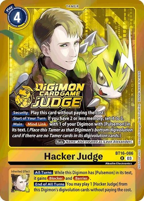 Hacker Judge [BT16-086] (Judge Pack 6) [Beginning Observer] | Mindsight Gaming