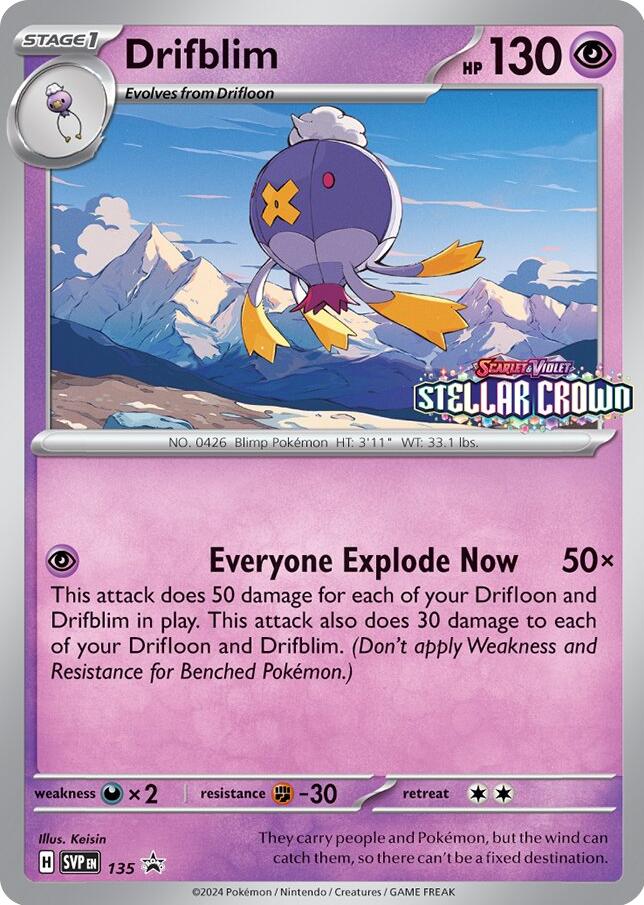 Drifblim (SVP135) [Scarlet & Violet: Black Star Promos] | Mindsight Gaming