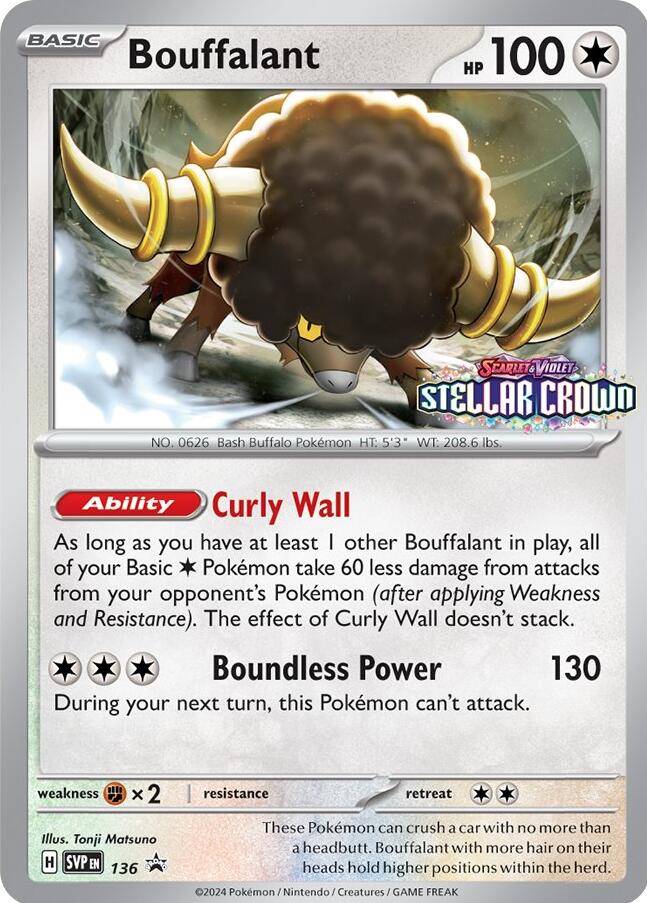 Bouffalant (SVP136) [Scarlet & Violet: Black Star Promos] | Mindsight Gaming