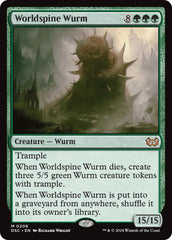 Worldspine Wurm [Duskmourn: House of Horror Commander] | Mindsight Gaming