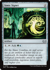 Simic Signet [Duskmourn: House of Horror Commander] | Mindsight Gaming