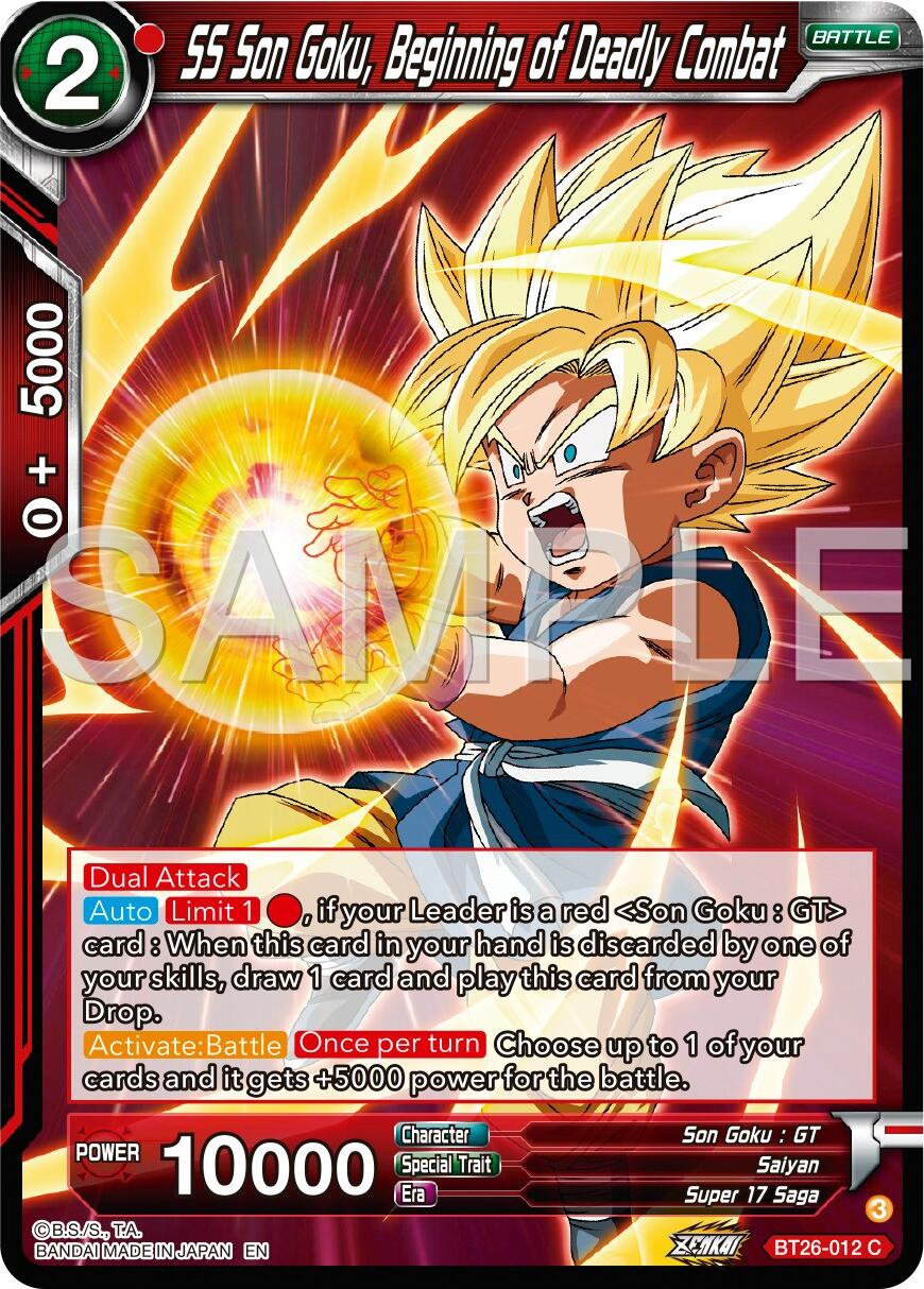 SS Son Goku, Begining of Deadly Combat (BT26-012) [Ultimate Advent] | Mindsight Gaming