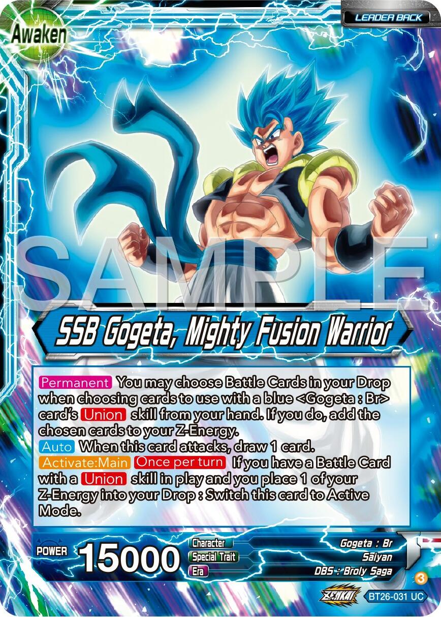 Gogeta // SSB Gogeta, Mighty Fusion Warrior (BT26-031) [Ultimate Advent] | Mindsight Gaming