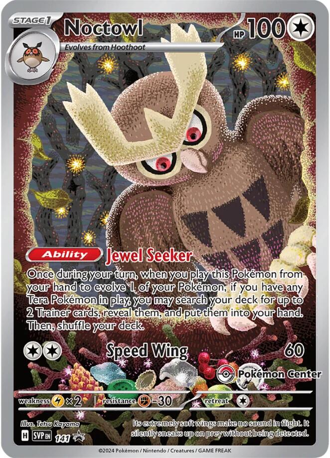 Noctowl (141) (Pokemon Center Exclusive) [Scarlet & Violet: Black Star Promos] | Mindsight Gaming