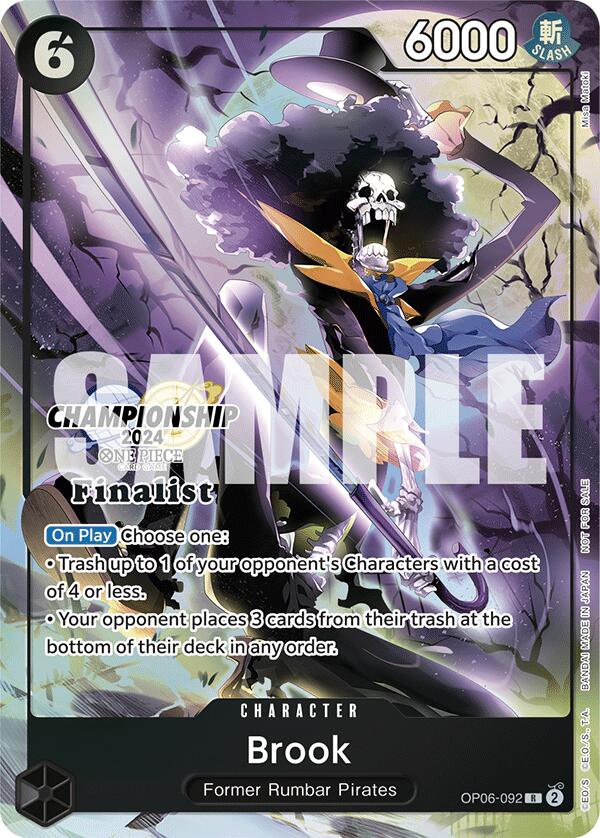 Brook (Championship 2024 Finalist Card Set) [One Piece Promotion Cards] | Mindsight Gaming