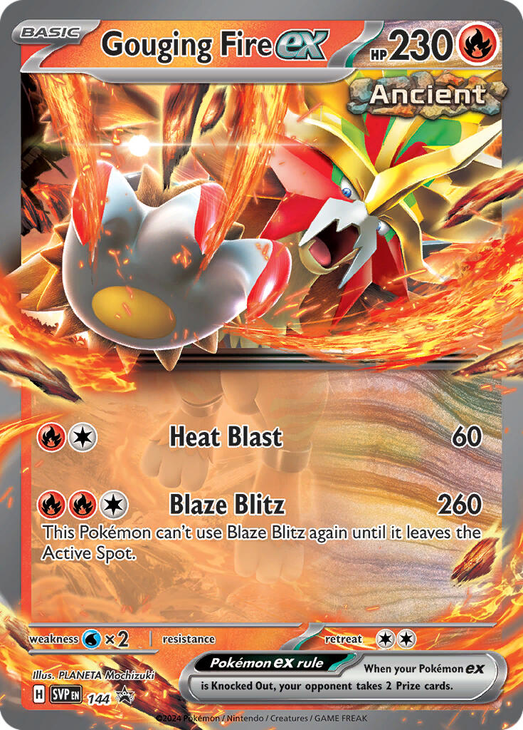 Gouging Fire ex (144) [Scarlet & Violet: Black Star Promos] | Mindsight Gaming