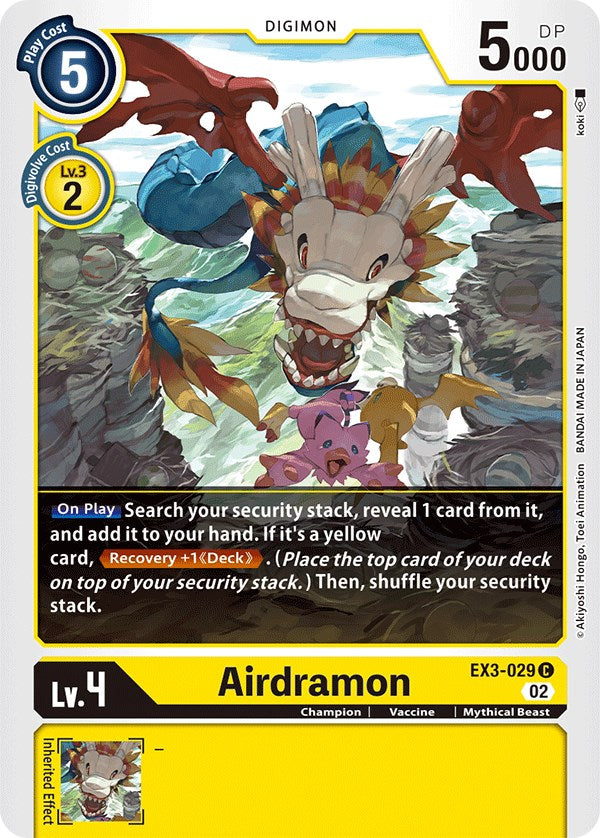 Airdramon [EX3-029] [Draconic Roar] | Mindsight Gaming