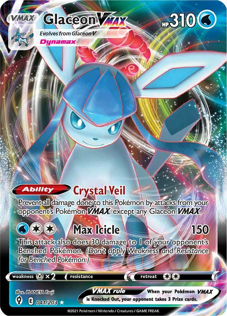 Glaceon VMAX (041/203) [Sword & Shield: Evolving Skies] | Mindsight Gaming