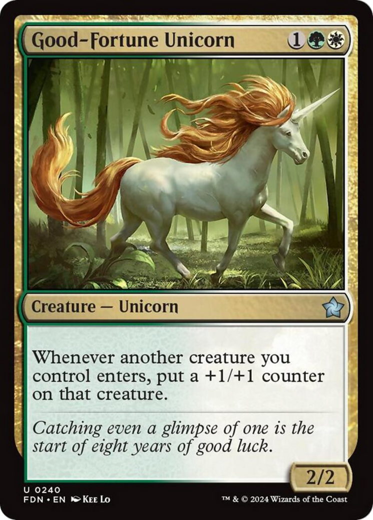 Good-Fortune Unicorn [Foundations] | Mindsight Gaming