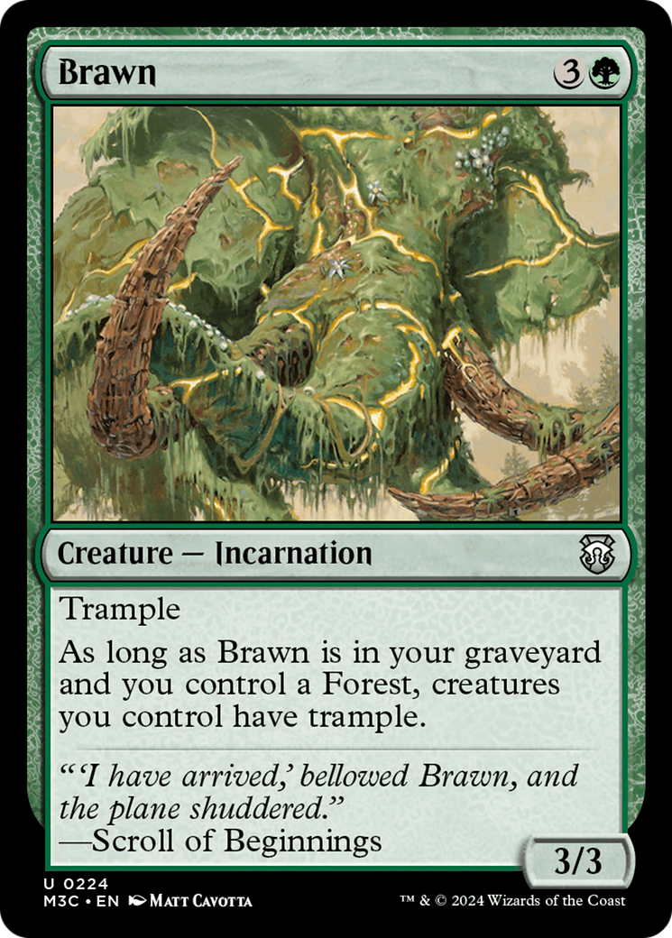 Brawn (Ripple Foil) [Modern Horizons 3 Commander] | Mindsight Gaming